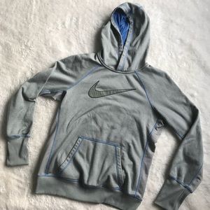 🌎NIKE DRI FIT GREY BLUE YELLOW HOODIE🌎